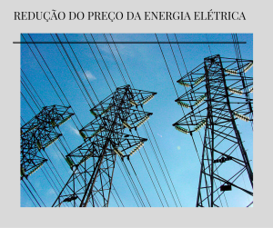 REDUÇÃO DO PREÇO DA ENERGIA ELÉTRICA