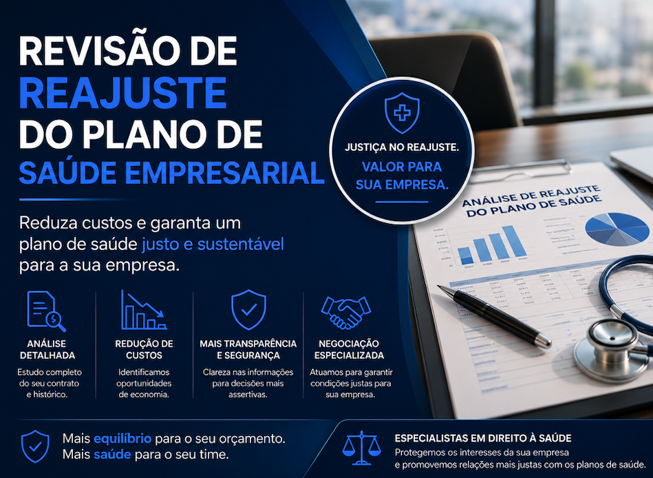 revisao de reajuste do plano de saude empresarial